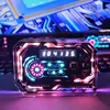 Desktop RGB clock, self-made RGB ornaments, e-sports room ornaments, light pollution clock 2