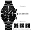 Reloj Hombre Fashion Men Stainless Steel Watch Luxury Calendar Quartz Wristwatch Business Watches Man Clock Relogio Masculino 4