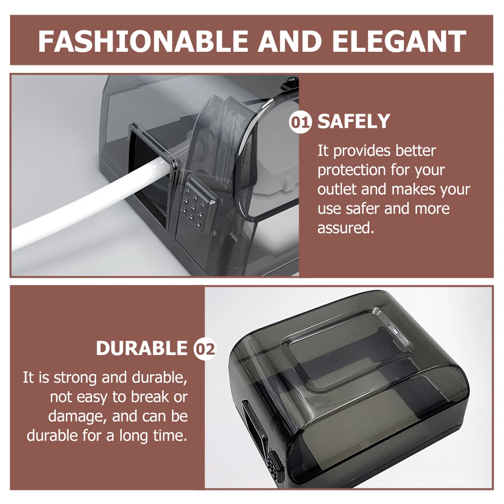 Cover Outlet Box Socket Clear Gang Covers Case Wall Outdoor Electrical Protection Plug Panel Plate Waterproof Single Baby socket covers