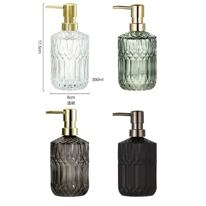 Nordic Style Soap Bottle Soap Dispenser Thickened Glass Bottles Shampoo Shower Gel Press Bottle Bathroom Decoration Accessories soap dispenser,shampoo dispenser,soap dispenser bottle