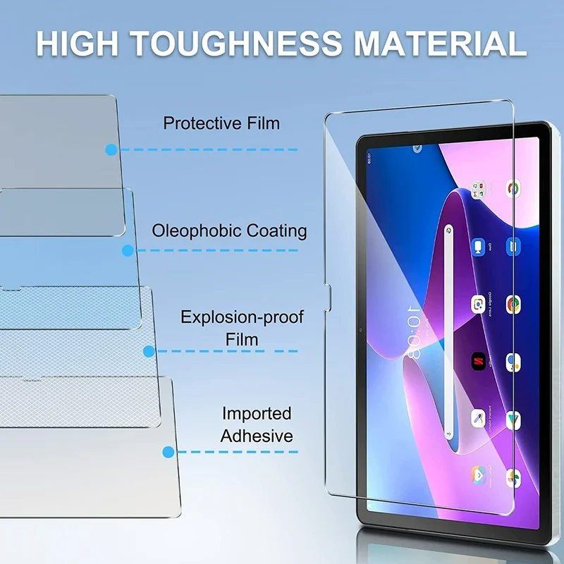 Protetor de Tela para Lenovo Tab Película de Vidro Temperado 3ª Geração Case M10 10.1 in Tb328xu Tb-328fu - Imagem 5