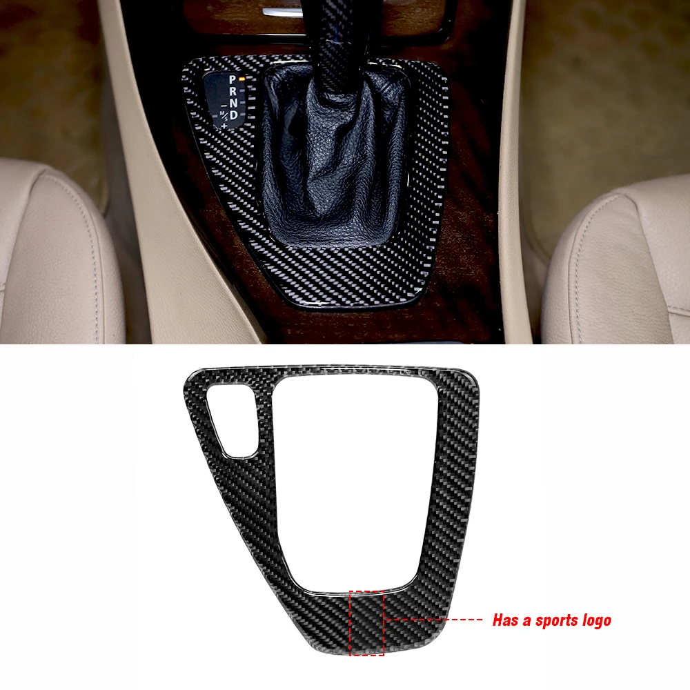 

Carbon Fiber Car Gear Shift Panel Sticker For BMW E90 E92 3 Series 2005-2012 M Performance Trim Decals Interior Accessories