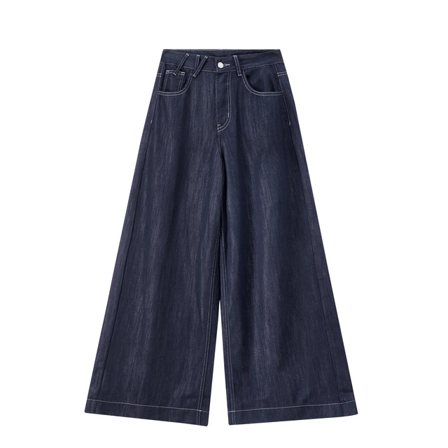 SENTUBILA Women's Jeans Denim Wide Leg Pants 2026 Spring Lyocell Cotton High Waist Casual Pants Loose Straight Trouser W61ND6024 5