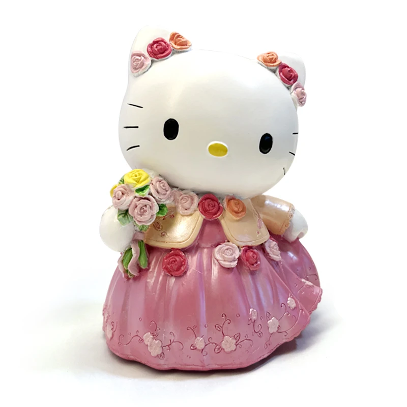 Cartoon Hello Kitty Resin Bank Money Box Household Saving Coin Money Box Coin Piggy Bank Home Ornament For Kids Birthday Gift 5