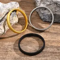 Classic Fashion Pop Punk Men's Spring Elastic Stainless Steel Bracelet Arm Ring Sleeve Hoop Jewelry Gift For Dad Valentine's Day 2