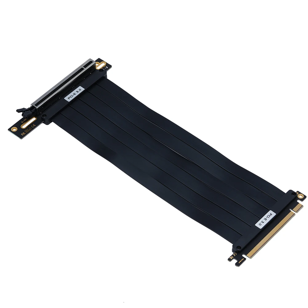 PCI-E 3.0 Riser Cable PCI Express Gen 3 GPU Extension Cord EMI Shielded Graphics Card Extension Cable PCIE 3.0 Extension Cable