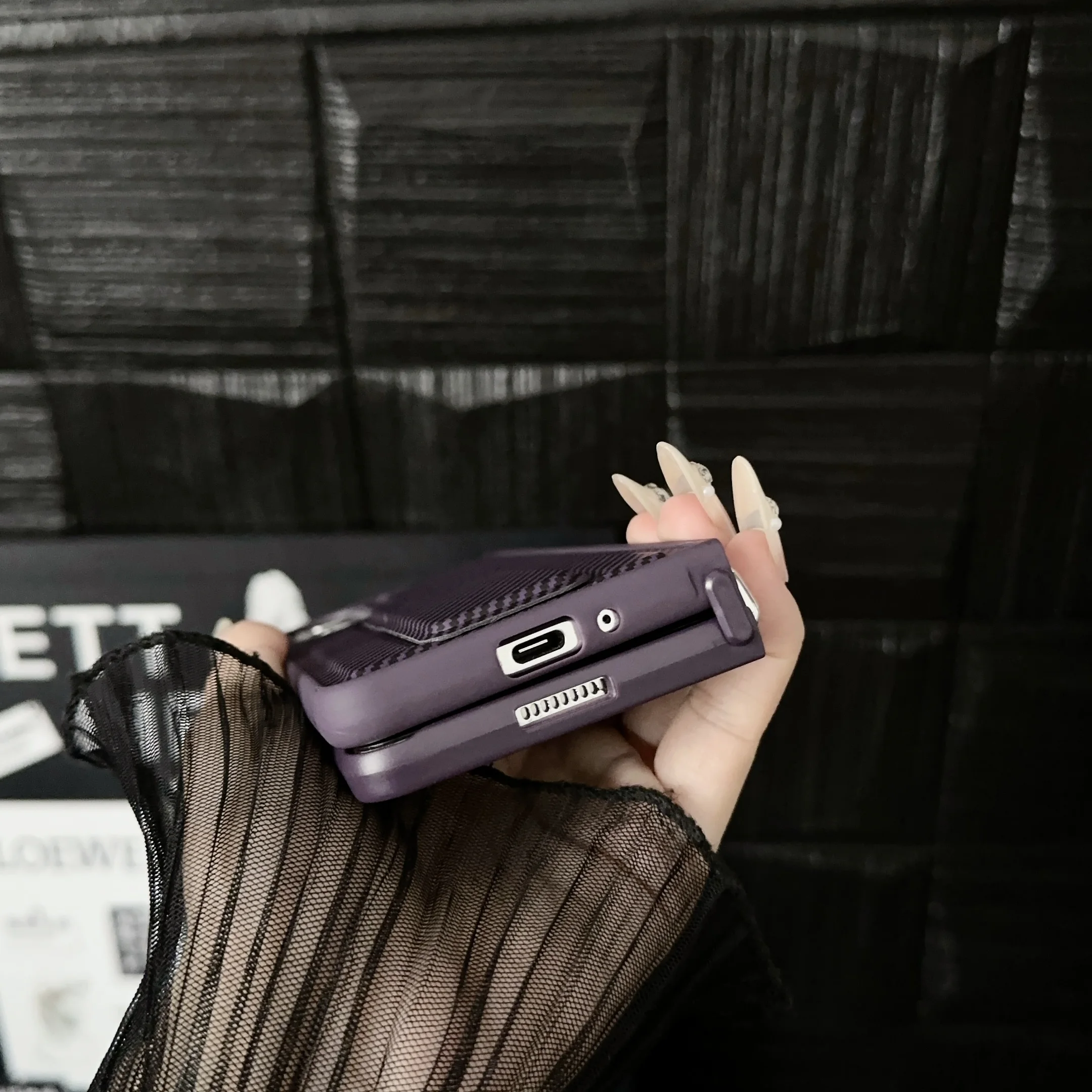 Für Samsung Galaxy Fold 3 4 5 6 Luxus-Business-Mann-Standplatz-Halter-Telefon-Kasten-Abdeckung_voghion.com