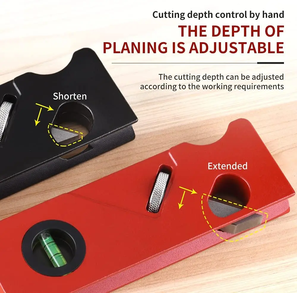 

Chamfer Plane with Backer Woodworking Hand Planer for Quick Edge Planing Radian Corner Plane Trimming Carpenter Hand DIY Tool