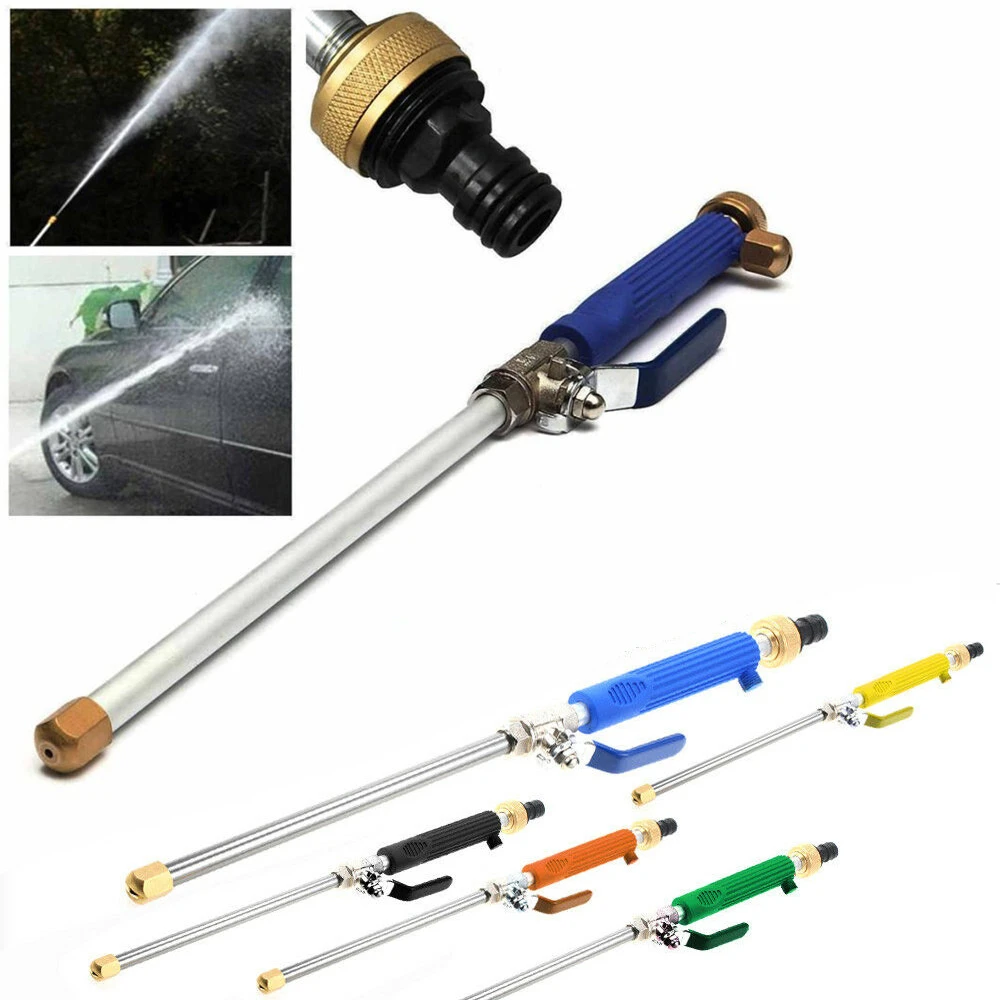 garden watering system kits Garden High Pressure Water Gun Nozzle Sprayer Water Jet Car Wash Irrigation Sprinkler Cleaning Tool sprinkler to drip conversion kit