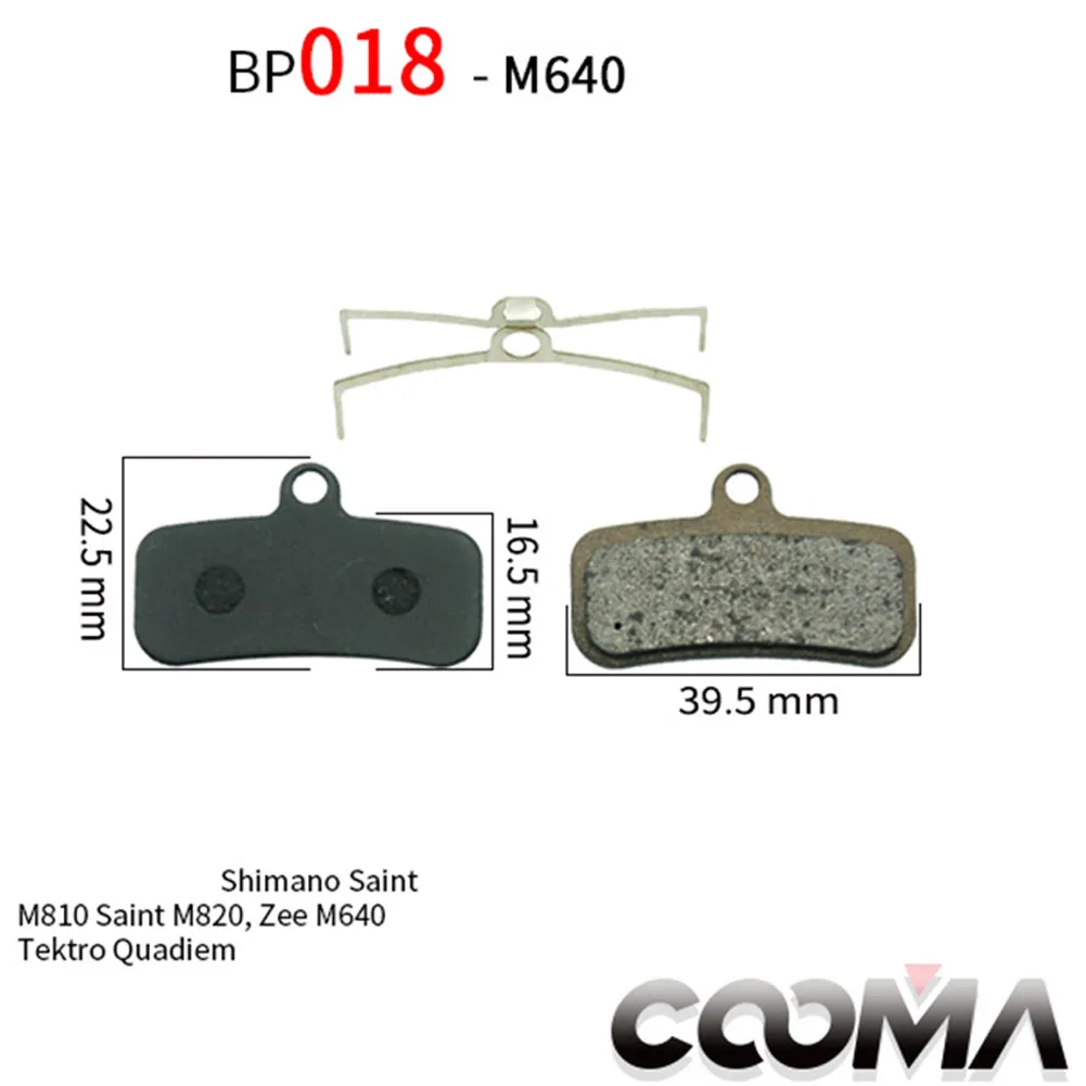 1 Pair Bike Disc Brake Pads For-Shimano Saint M810 M820/ZEE M640 M810 M820 D01S D02S Semi Metal Bicycle Brake Pads Cycling Part