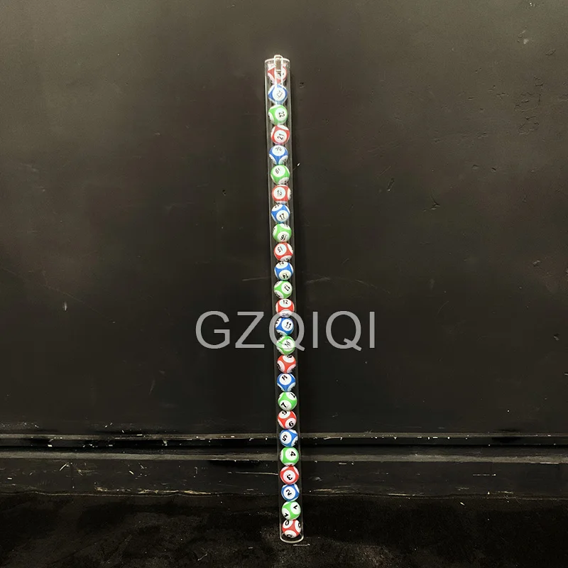 Tubular acrylic ball box lottery bingo game set