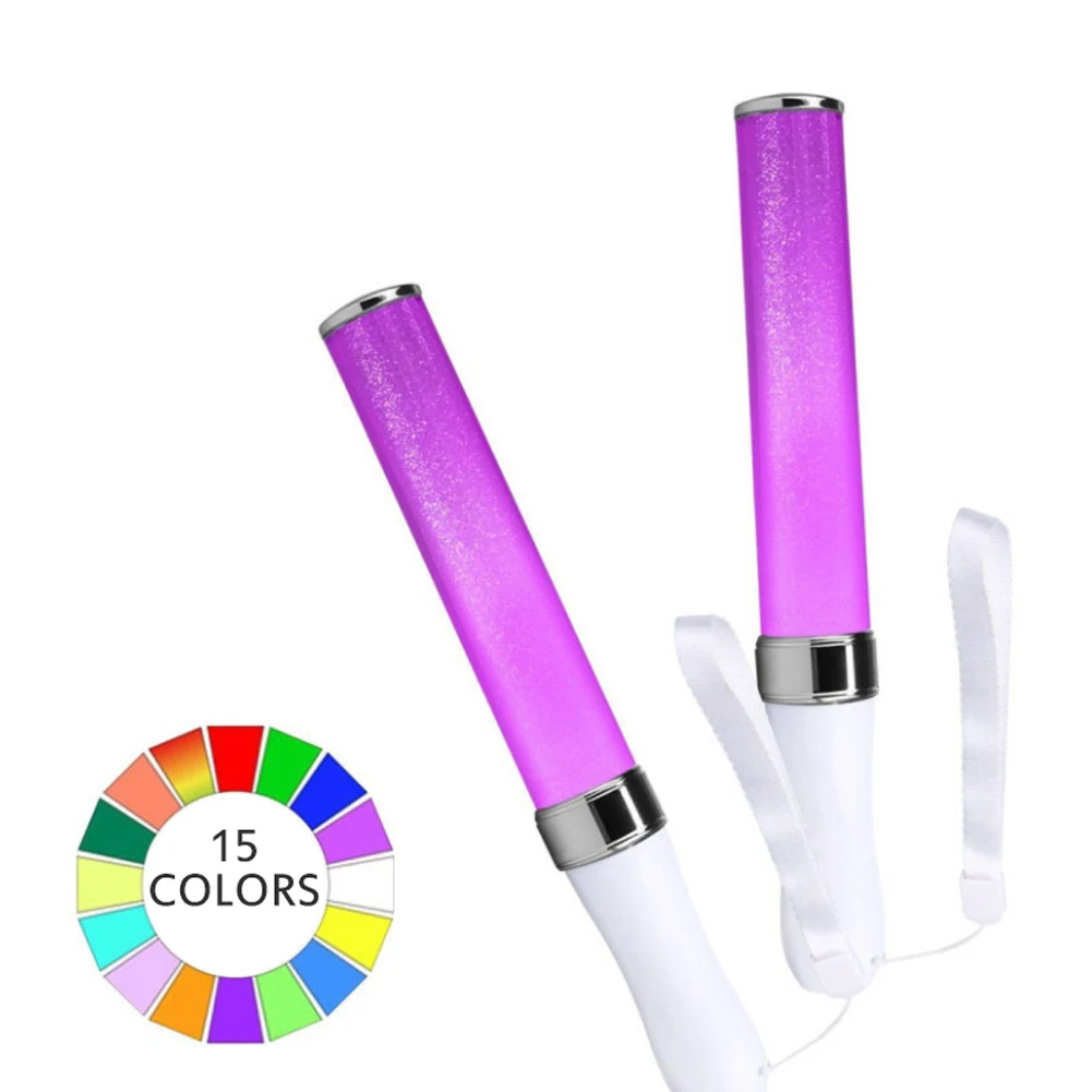 

3w 15 Color-changing Glow Sticks Battery Powered Dmx Remote Control Glow Stick For Concerts Parties Celebrations