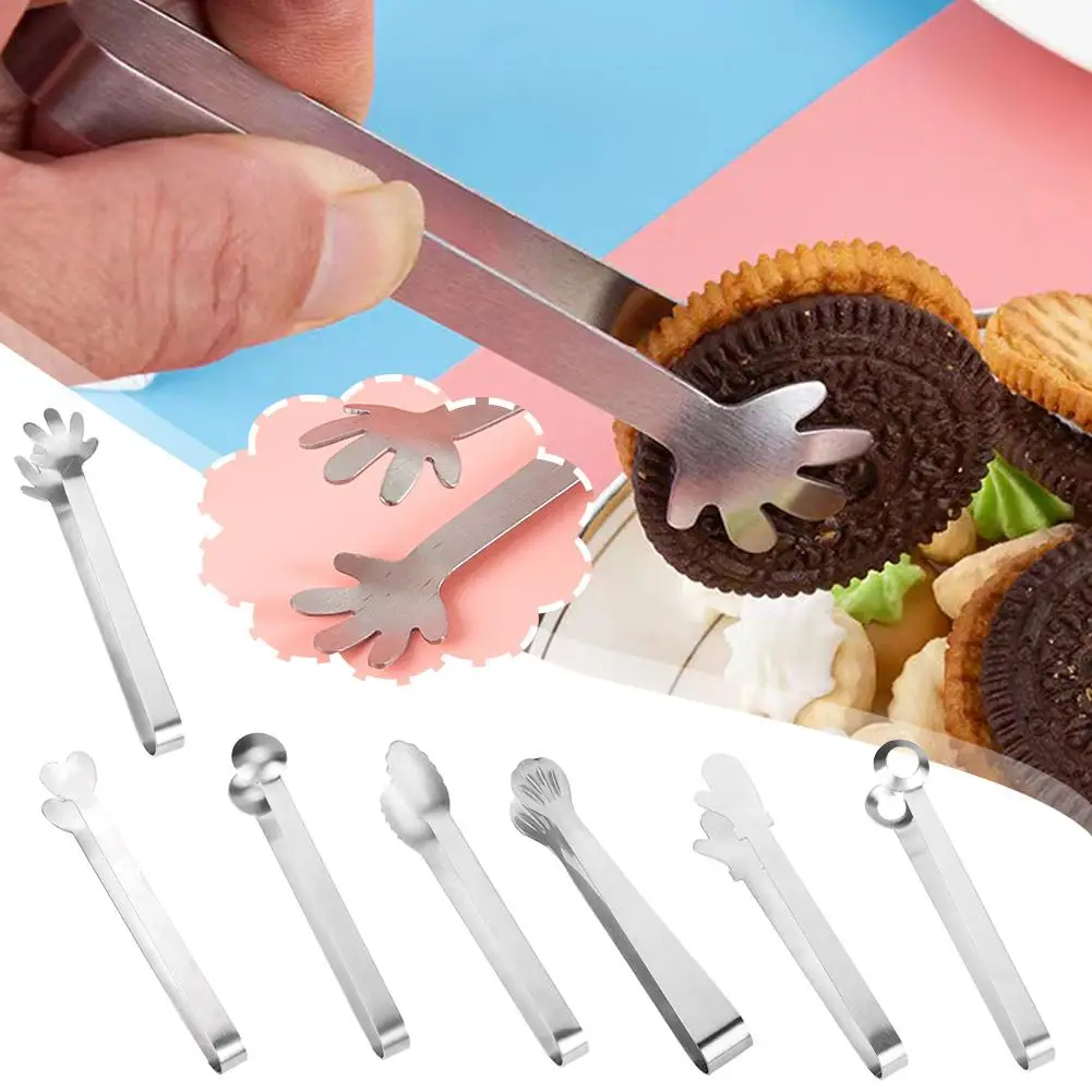 

Food Tongs Meat Salad Bread Serving Stainless Steel Tongs For Barbecue Kitchen Non-Slip BBQ Clip Cooking Tools Accessories E0L2
