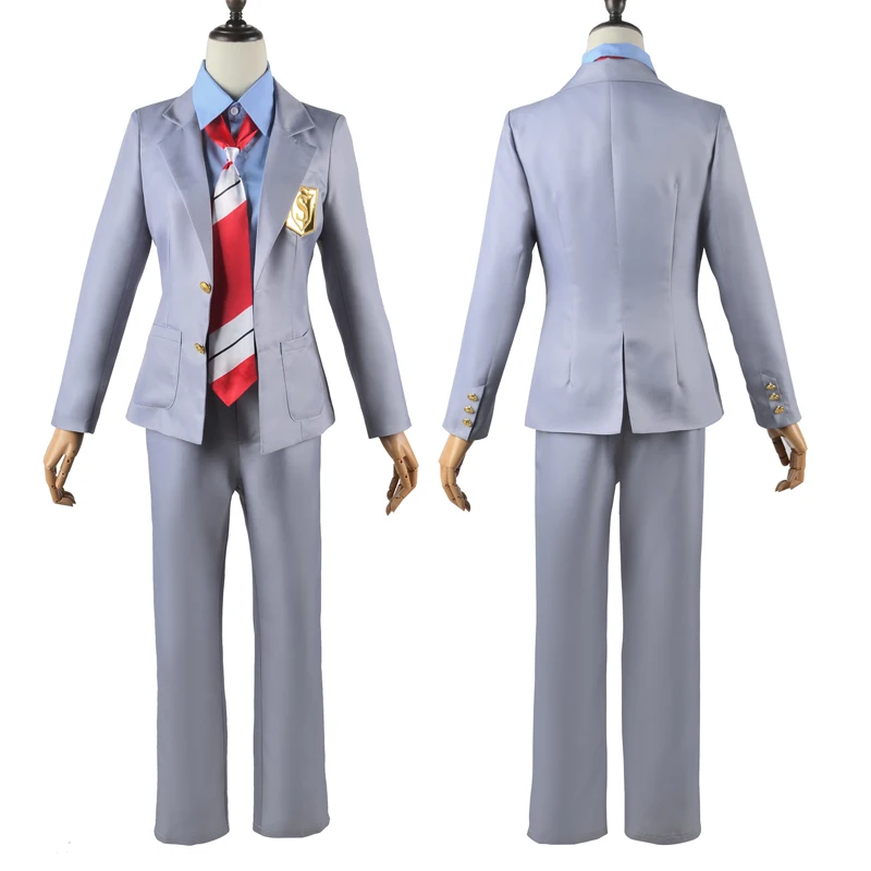 

Men Girls School Uniform Anime Your Lie in April Miyazono Kaori Cosplay Costumes Arima Kousei Role Play Halloween Outfit
