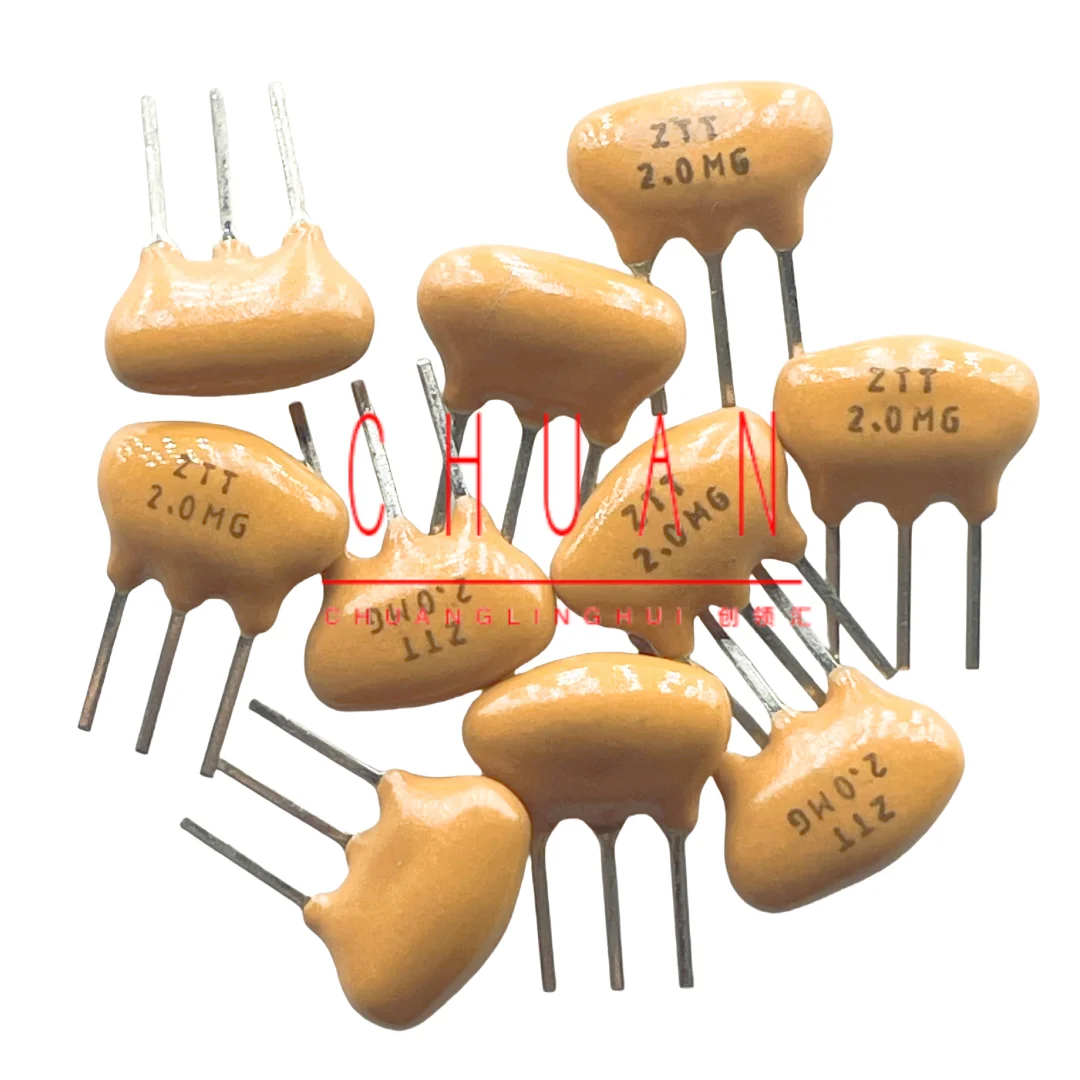 Ceramic crystal oscillator 2.000MHZ 2M in-line 3-pin filter 10pcs