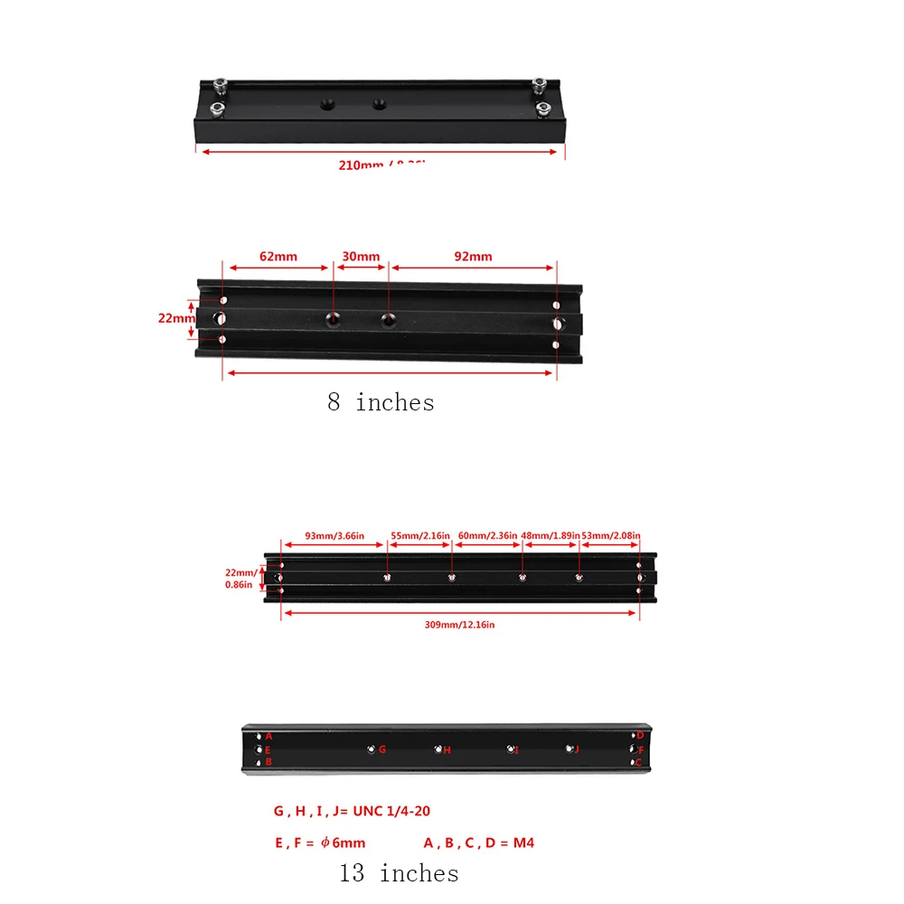 Sewroro Plaque De Montage à Queue D'aronde Robuste Pour