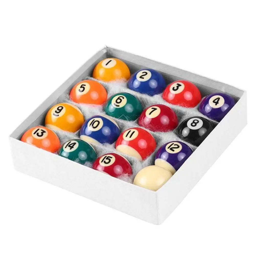 Mini Pool Ball 25mm Plastic Table Balls Set Children Billiards Portable Multifunctional Toy Children's Brithday Gifts