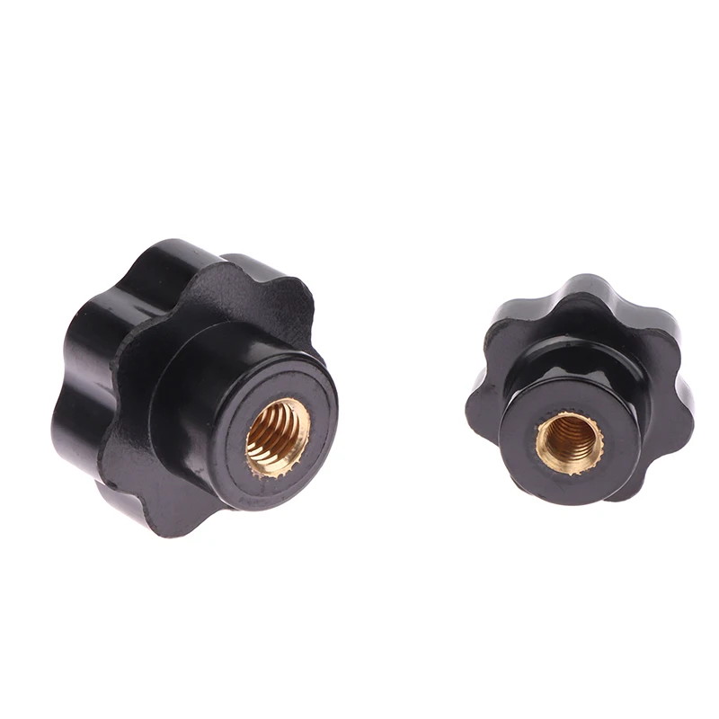 Thumb Knob Nut M4 M5 M6 M8 M10 M12 Black White Clamping Handle Plum Thread Hand Mechanical Manual Tighten Star Six-Lobe Nuts - 13