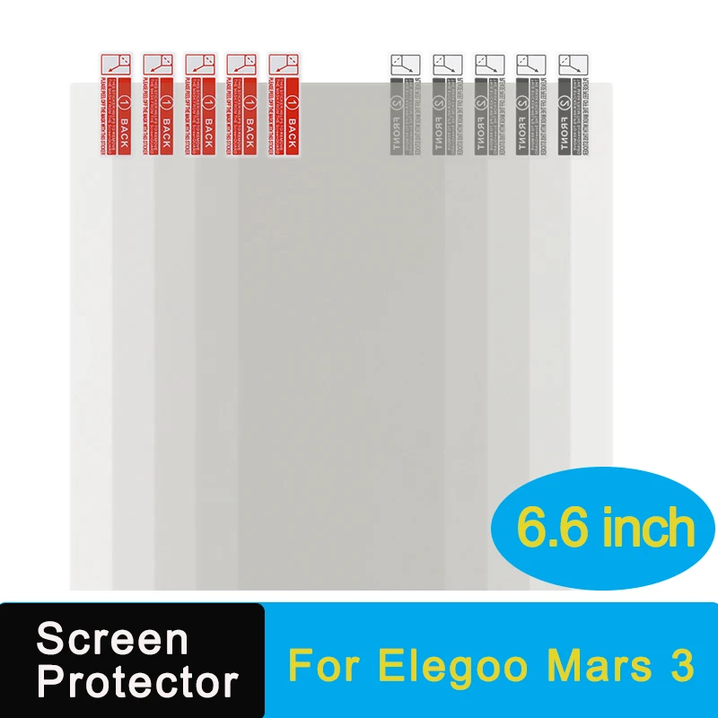 6,6 Zoll 3D-Drucker-Displayschutzfolie für Elegoo Mars 3 Mars 5, kratzfest