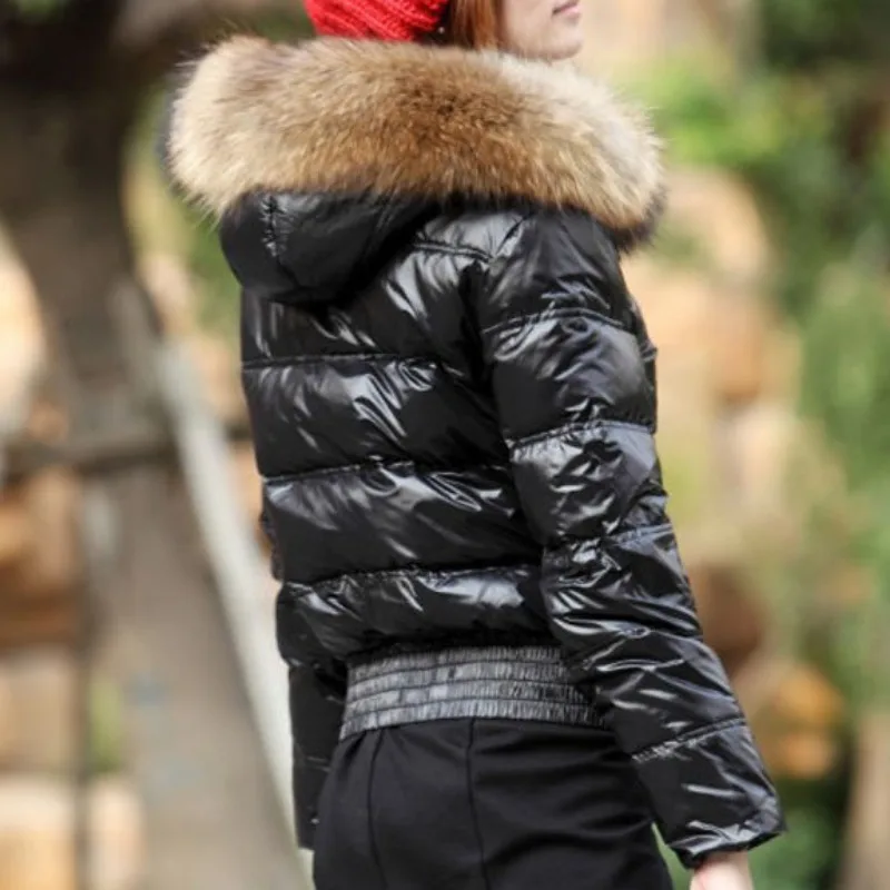 2023 New Women Down Jacket Winter Coat Short Parkas Thick Slim Fit Outwear Hooded Fur Collar Given To Philandering Overcoat