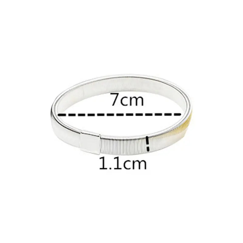Shirt Sleeve Garter Strap Unisex Stretchy Metal Sleeve Garters Fashion Wristband Hoop Armband Elastic Shirt Sleeve Holder Non-Slip Cuff