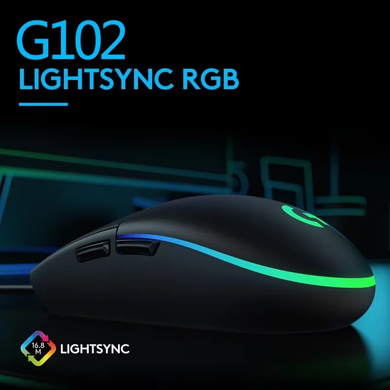 RGB Lightweight Ergonomic Gaming Mouse with Adjustable DPI