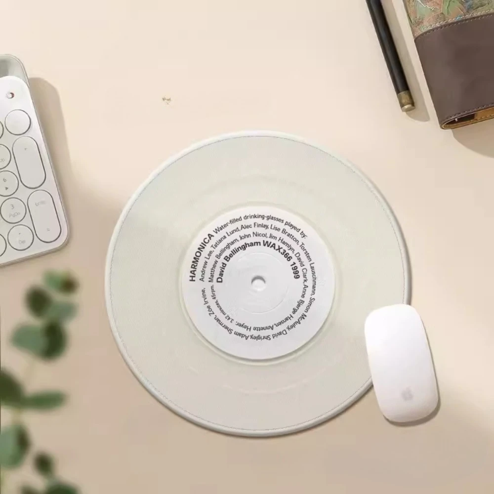 Kawaii Pink Round Mouse Pad - Cute and Creative Office Desk Accessory
