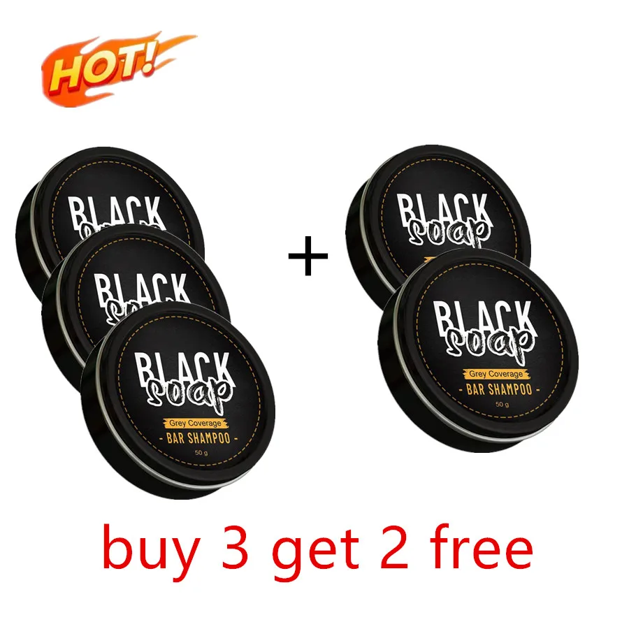 شريط الشامبو الداكن للشعر ، صابون مضاد للقشرة ، تن...