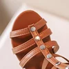 Sandalias Child Sandals Summer New Girl Roman Sandals Soft Sole Kid Princess Shoe Mid Size Big Girl Shoe Kid Shoe Cool Boot ンダル 4