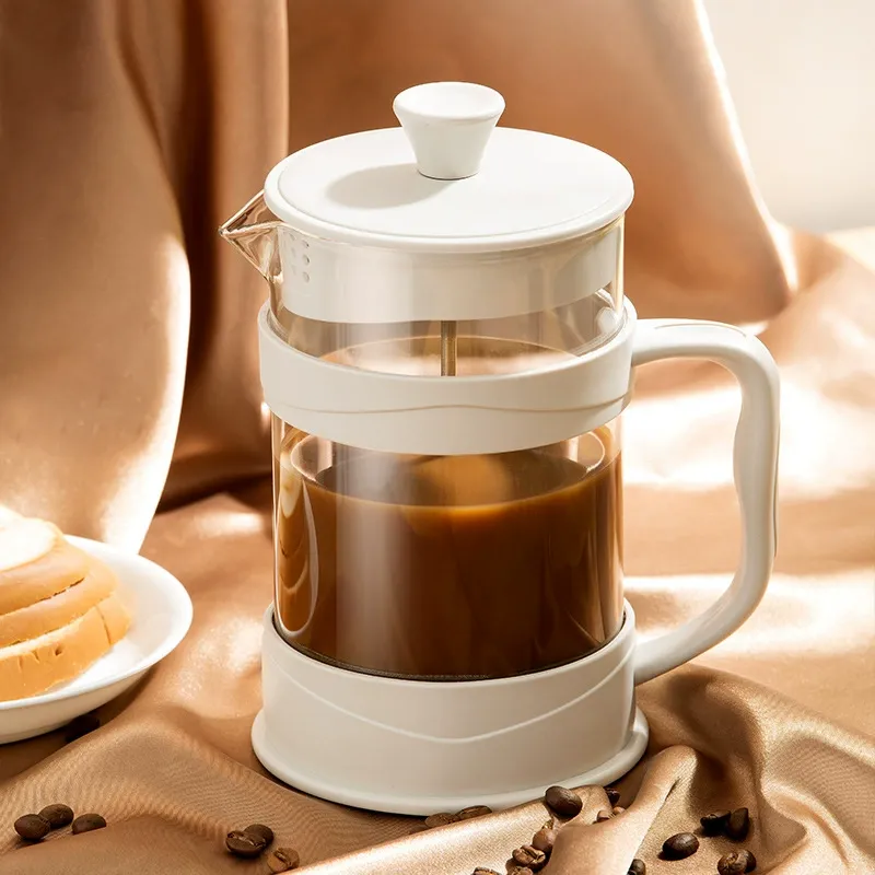 350/800/1000ml French Press Coffee Pot Multifunctional Home Hand Punch Pot Transparent Glass Coffee maker Coffee Accessories
