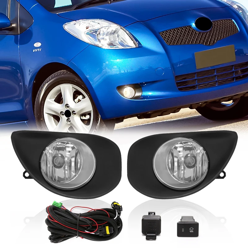 For Toyota Yaris 2006 2007 2008 Car Led Fog Light Halogen Driving Bumper Lamp Daytime Running