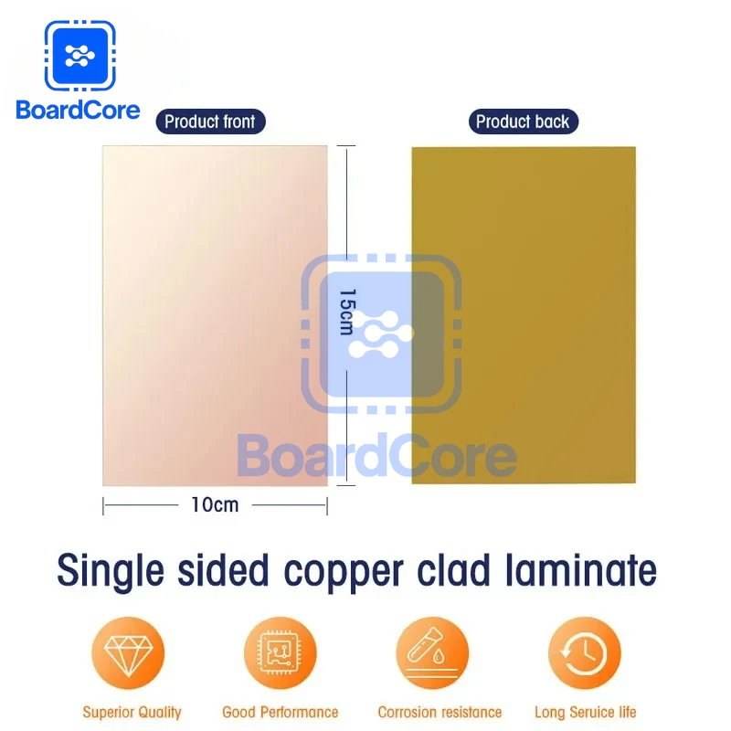 10PCS 10x15cm FR4 유리 섬유 PCB 보드 DIY 프로토타입 회로 프로젝트용 단면 구리 클래드 라미네이트 보드 키트