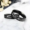 Fashion Titanium Steel ECG Love Couple Ring Korean Simple Trend Youth Boy Girl Heart Rings Jewelry Accessories Gifts 5