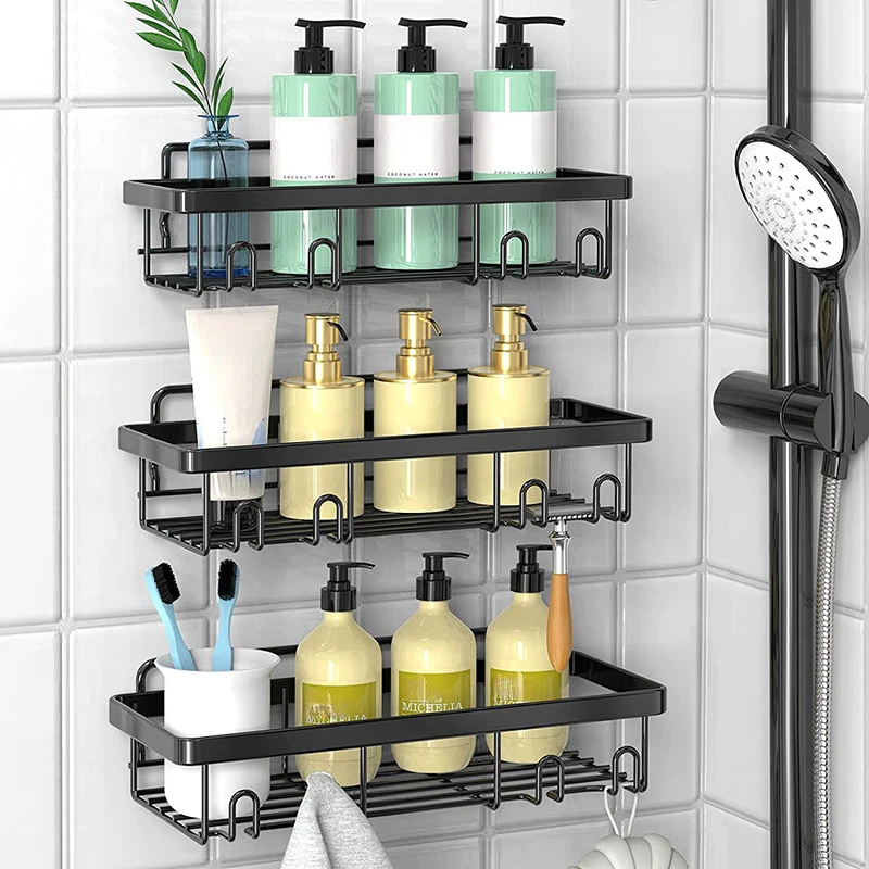 Stainless Steel Wall Mounted Rack Shower Gel Bottle Holder Soap Gel Storage  AU