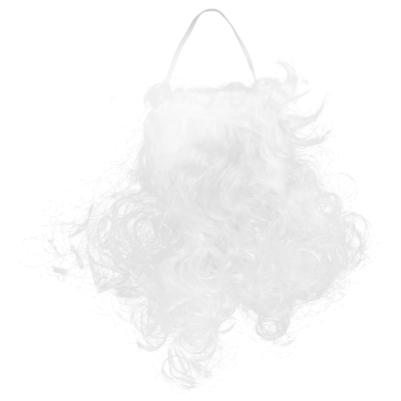

Christmas Santa Claus White Silk Beard Party Dress Funny Cosplay Decorative Mustache Performance Prop Face