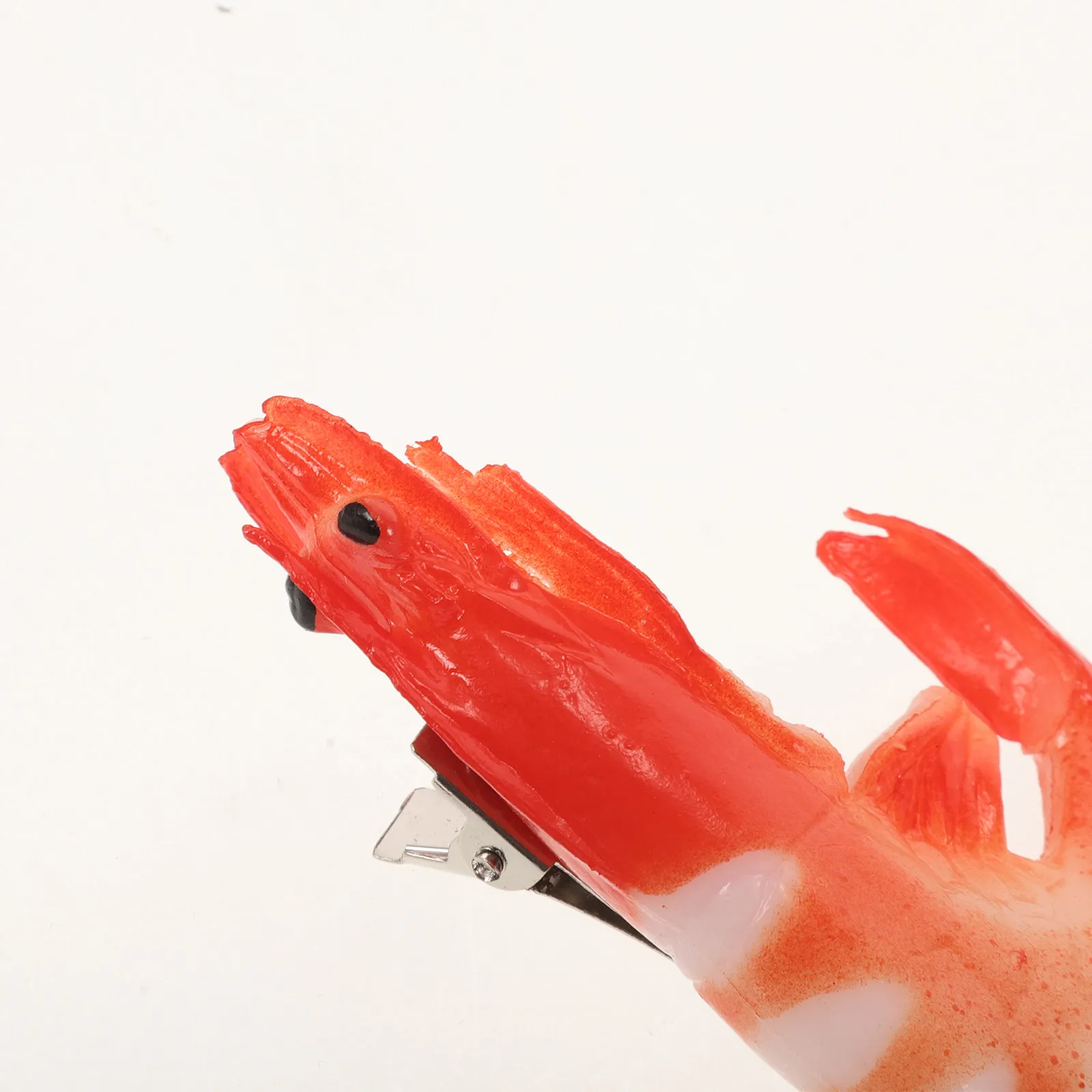 음식 모양 헤어 액세서리 새우 바레트 시뮬레이션 음식 헤어 클립 여성용 창의적이고 귀여운 참신한 헤어핀 가볍고 하루 종일 착용 가능