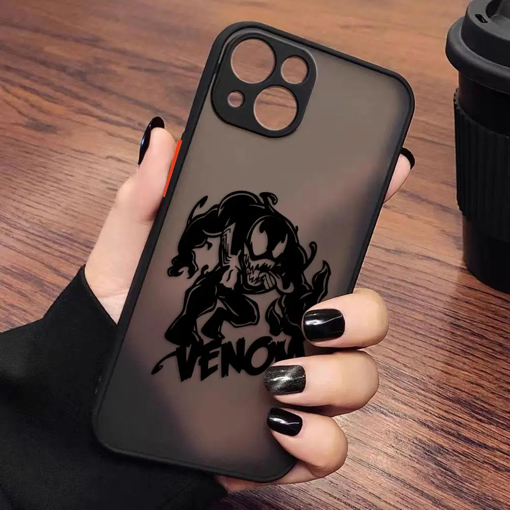 thumbnail image 5 of Funda para iPhone Apple 14 13 11 12 MINI Pro XS Max XR X 7 8 SE 2022 2020 6 Plus Funda Capa Shell Marvel Spiderman Venom LOGO, 5 of 5