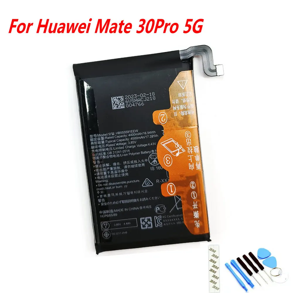 

Original 3.85V 4500mAh HB555591EEW Battery For Huawei Mate30 Pro 5G Mate 30Pro 5G Mobile Phone