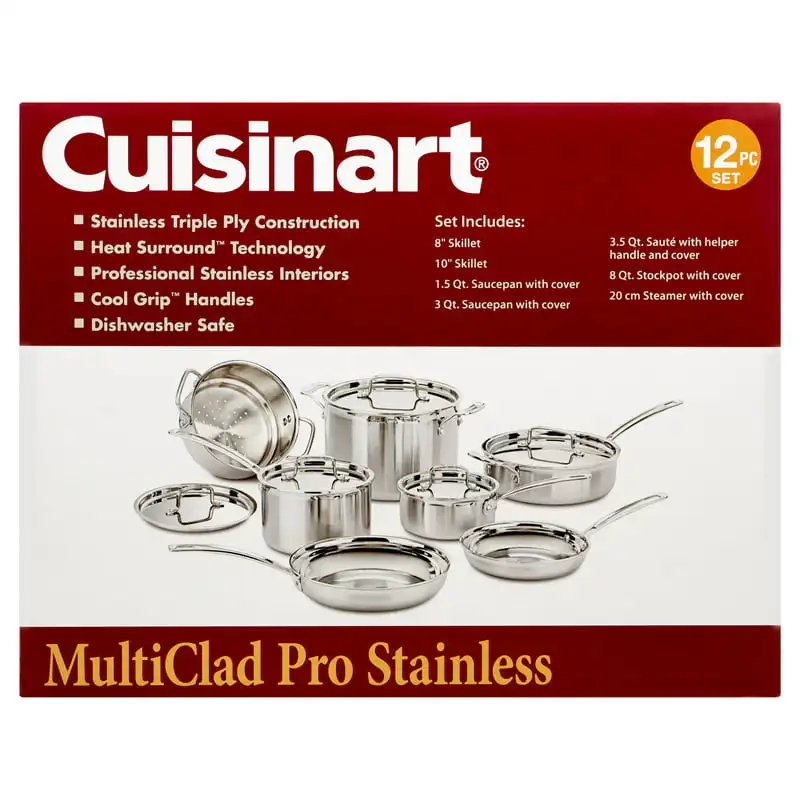 Cuisinart MultiClad Pro Triple Ply Stainless 3.5 Quart Saute Pan