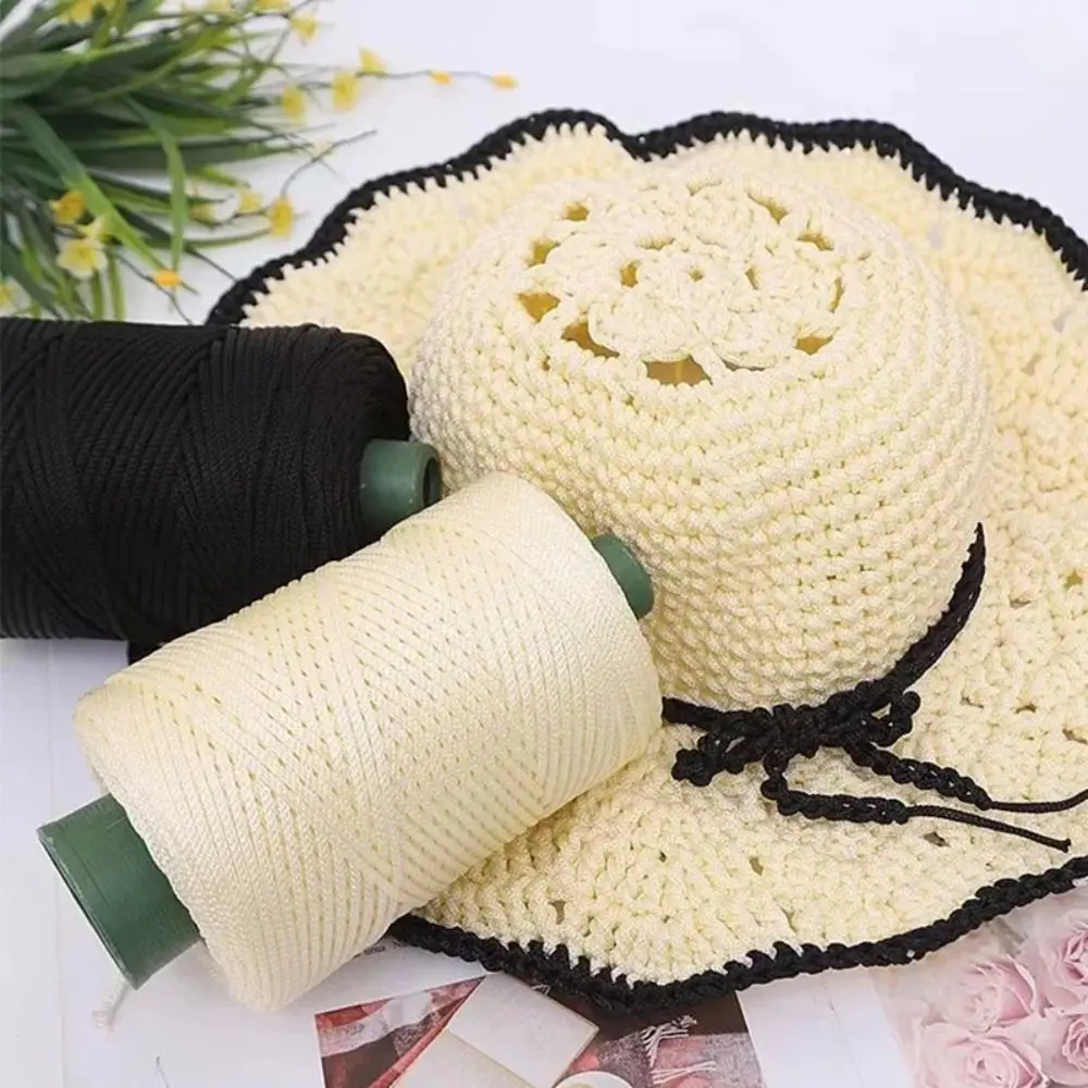 Description Picture 5 of item3mm Crochet Yarn Ice Rope Thread for Hand Knitting Bag Hat Shoes Woven DIY Hook Cushion Knitting Material Sewing Accessories