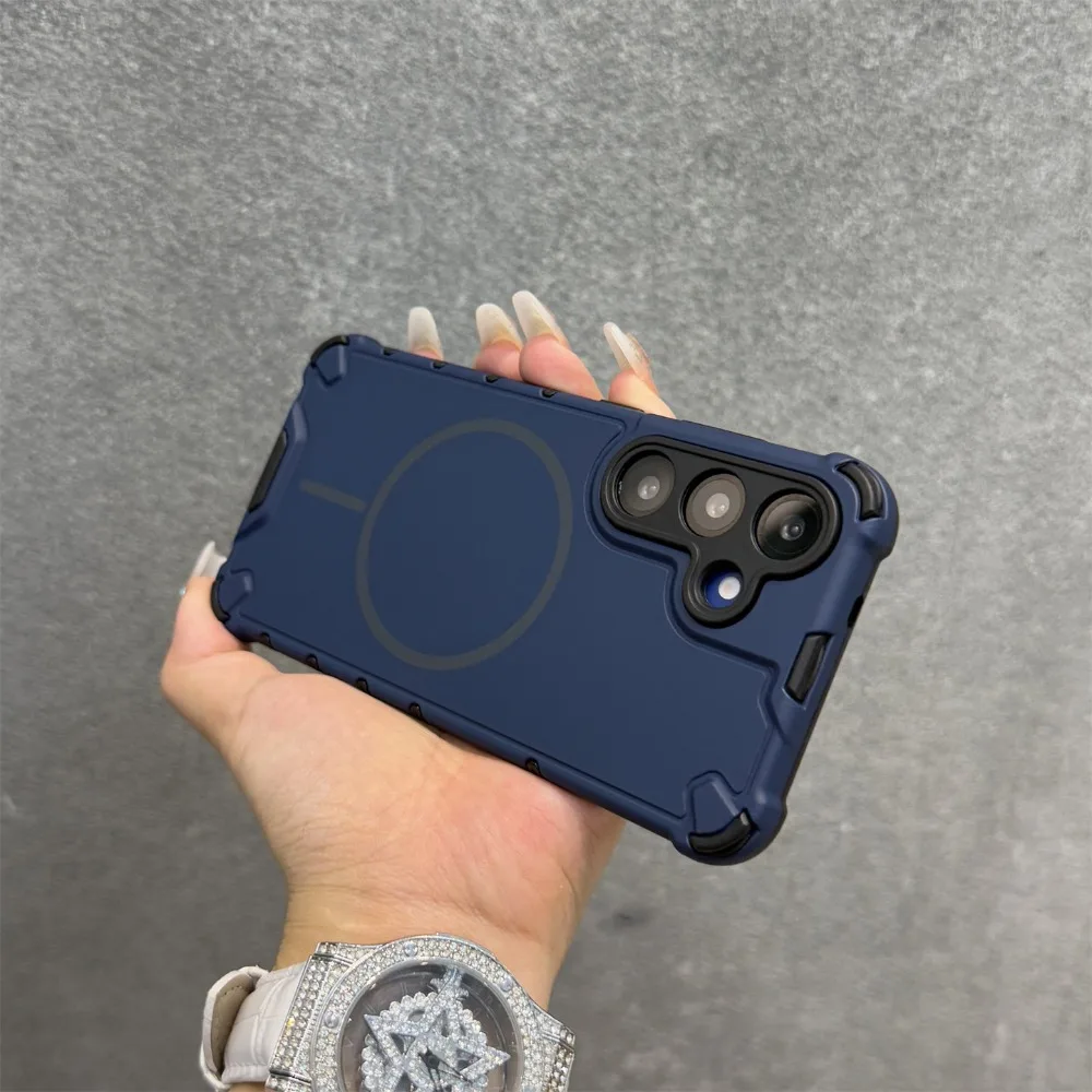 Magsafe Matte Armor Magnetic Shockproof Phone Case Cover