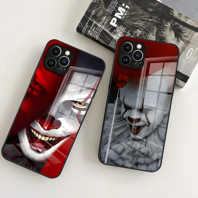 Pennywise Clown Float It Custodia Per Telefono Per Iphone 15 Pro 14 13 12 11 Mini X Xs Xr Max 6 8 Plus Se 2020 Glass Design Cove