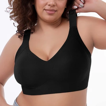 Wireless Bras for Women Seamless Full Coverage Bra No Underwire Soft Push Up Everyday Bralette 1