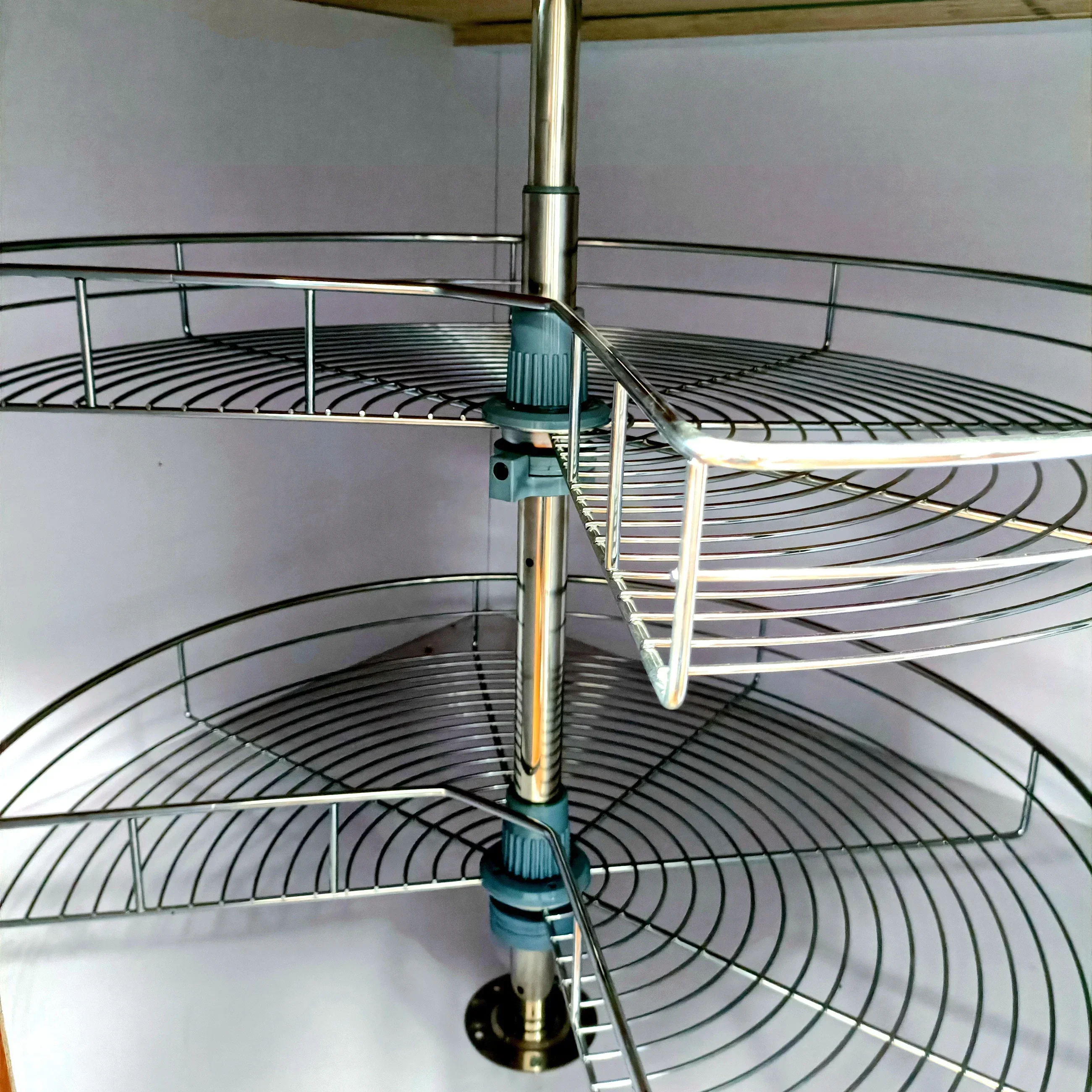 New Kitchen Hardware Cabinet 270 Degree Swivel Basket Kitchen Revolving Basket Blind Corner Cabinet Pull Out