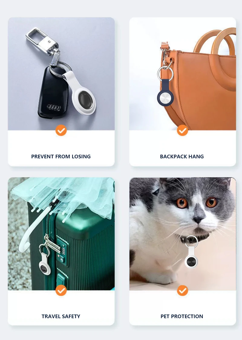 Smart Tracker Electronic Pet GPS Tracker Smart Air Tag Chip Mini Key Finder Anti Lost Alarm Cat Dog Tracking Location Pet Products