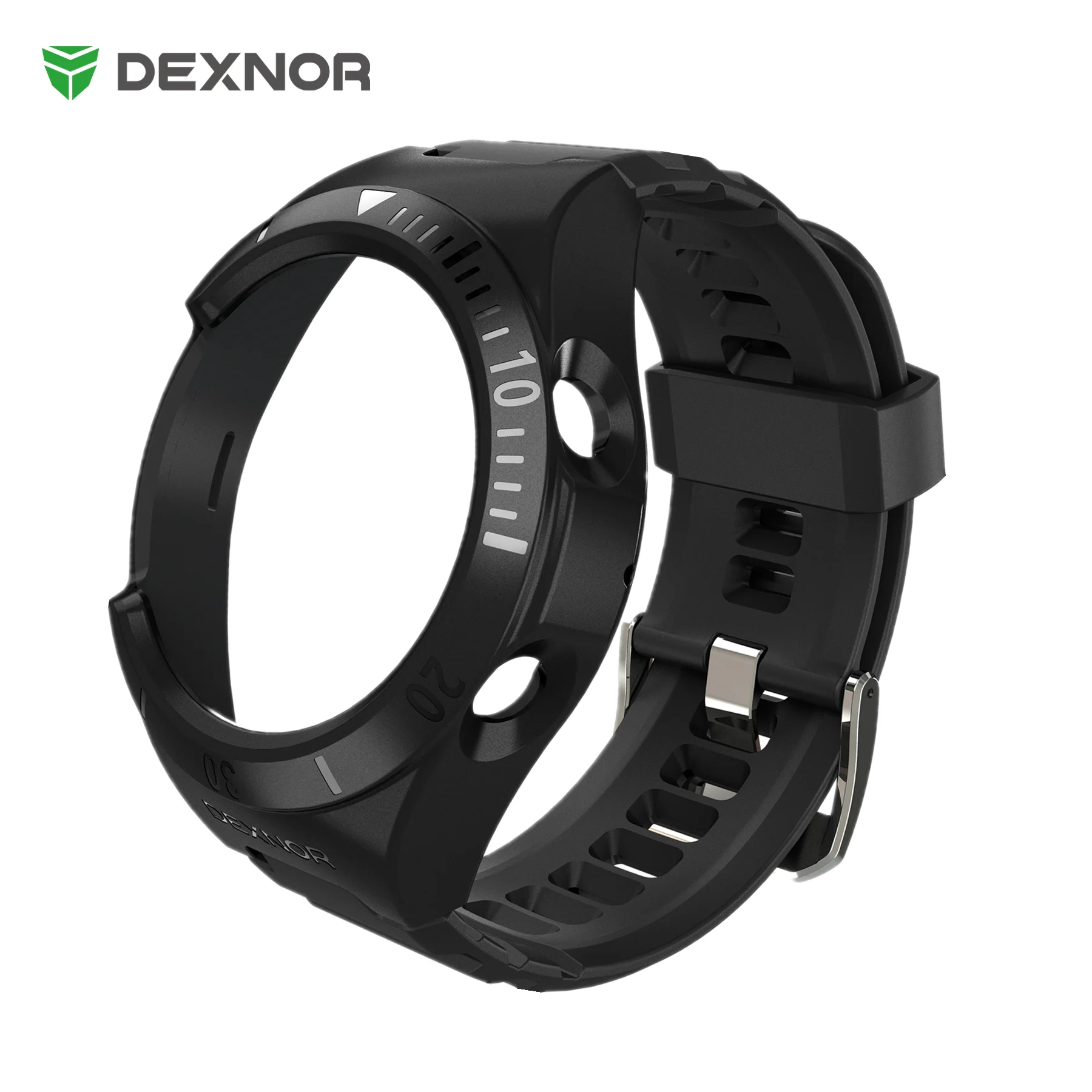 Dexnor 갤럭시 워치 3 밴드용 스포츠 케이스, 케이스 45mm 조절 가능한 시..
