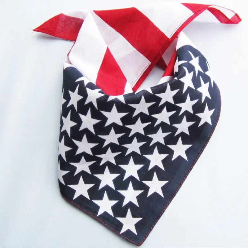 Cotton Texas Flag Bandana Women Running Dancing Headband Lone Star Flag Scarf Men Hip Hop Head Wrap Fashion Neckerchief