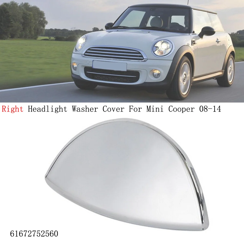 

1x High Quality Chrome Right Headlight Washer Cover Chromium Styling Accessories For R55 For MINI-Cooper Clubman 2008-2015