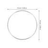 10 Pcs Simple Dreamcatcher Round Metal Ring Plating Ring Hand-made Dress Accessory for Woman Girl (10cm) 3