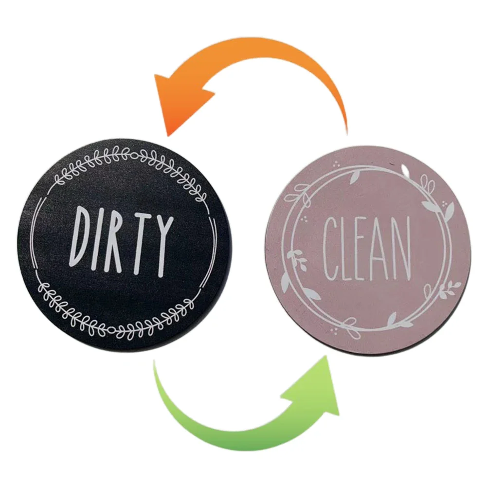 Magnetic Sticker Magnetic Fridge Stickers Refrigerator Decor Cleaning Signs Clean Tips Magnetic Fridge Sticker Clean Dirty Sign Dishwasher Dirty Indicator